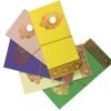 Paper shagun Envelope with Coin, Multicolour, Handmade for Weddings, Birthday etc - 50 Qnty.