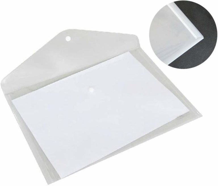 A4 Document Envelope Folder, Clear Transparent Thick Pp Storage Bags ...