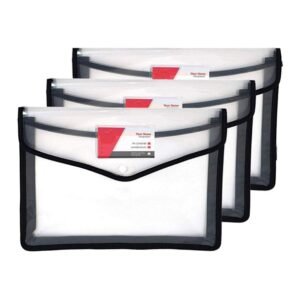 A5 Size Envelope Folder PP Plastic Storage Pouch Holder Paper Document File X5D9