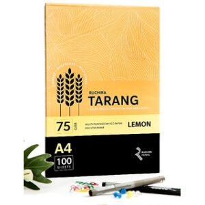 Ruchira Tarang Color Multipurpose office paper | Colour 75 GSM Copier/Photostat Paper | Yellow Colour 1 Ream - 500 sheets