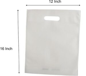 Non Woven D Cut Carry Bags Size 12 inch x 16 inch (Aprox) | Eco Friendly Carry bags - 1 KG.