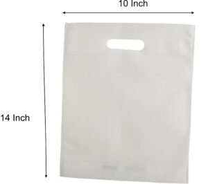 Non Woven D Cut Carry Bags Size 10 inch x 14 inch | Eco Friendly Carry bags - 1 KG.