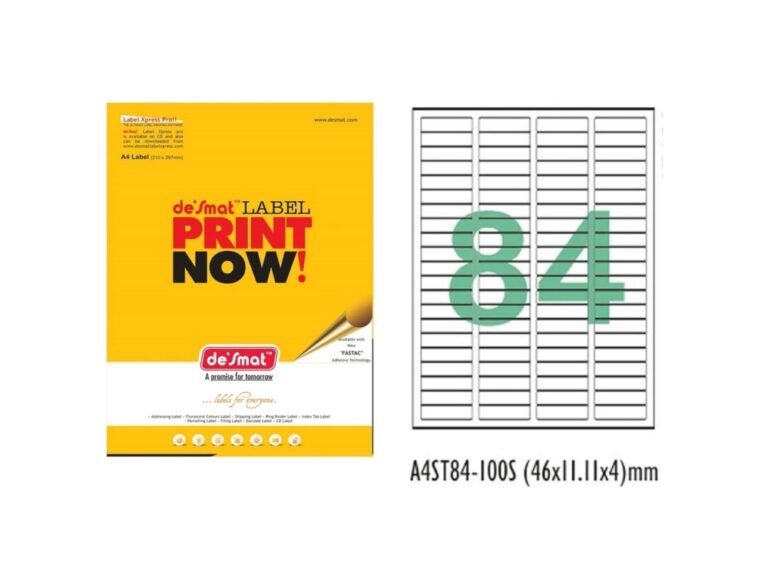 desmat-st84-labels-100-sheets