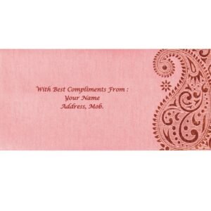 Pink Colour Carry Designer Shagun Wedding Envelope