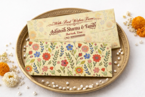 Premium Finish Designer Shagun Wedding Envelope