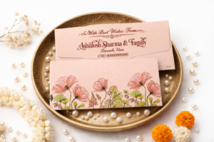 Premium Finish Designer Shagun Wedding Envelope