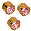 Brown Cello Tape for Packing (4 Inch / 65 Meter) BOPP Self Adhesive Tape Rolls, Packaging Tape for Home, Office, and Industrial Use, (Pack of 3)