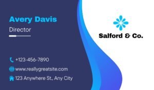 Company with Logo Visiting Card - 200 Cards