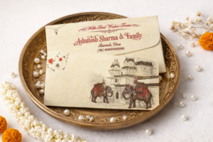 Premium Finish Designer Shagun Wedding Envelope