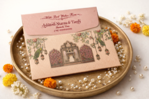 Premium Finish Designer Shagun Wedding Envelope