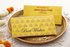 Green Colour Designer Shagun Wedding Envelope