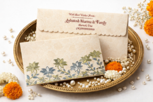 Grey Colour Designer Shagun Wedding Envelope