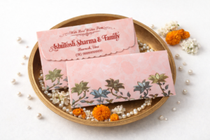 Pink Colour Designer Shagun Wedding Envelope