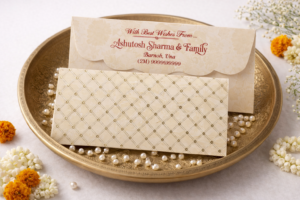 Brown Colour Designer Shagun Wedding Envelope