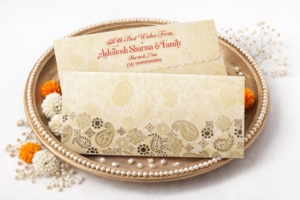 Green Colour Designer Shagun Wedding Envelope