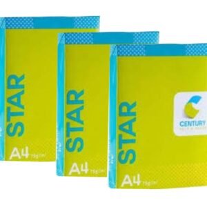 Century Star A4 Size Paper 75GSM Pack of 3