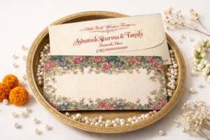 Premium Finish Designer Shagun Wedding Envelope