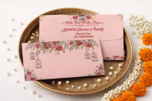 Premium Finish Designer Shagun Wedding Envelope