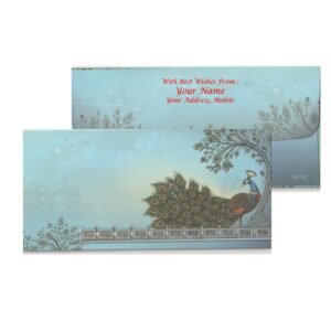 Moonlit Peacock Theme Designer Cash Pouch Shagan Envelopes ...