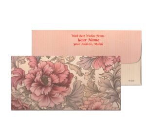 Luxury Peony Flower Print Shagun/Gift Envelopes