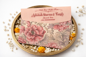 Luxury Peony Flower Print Shagun/Gift Envelopes