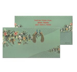 4. Luxury Peacock Theme Money Envelopes – Premium Quality Finish...