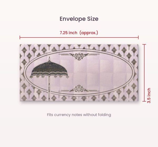 Shagun envelope size 7.25 x 3.5 inch approx