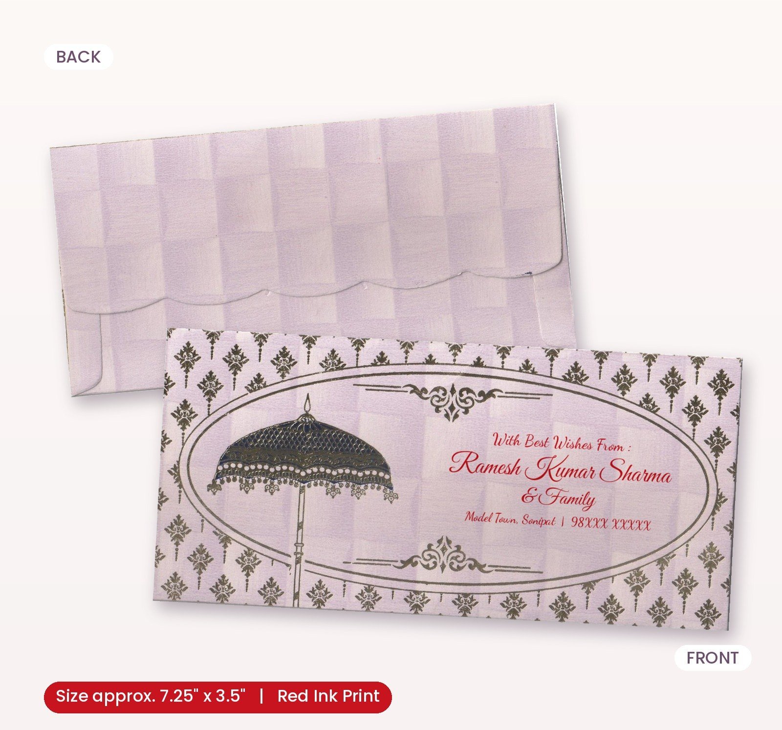Elegant Pink-Golden Shagun Envelopes – Add Beauty to Every Auspicious Occasion...