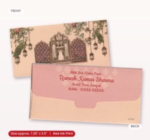 Premium Finish Designer Shagun Wedding Envelope