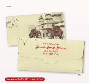 Premium Finish Designer Shagun Wedding Envelope