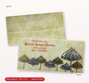Green Colour Designer Shagun Wedding Envelope