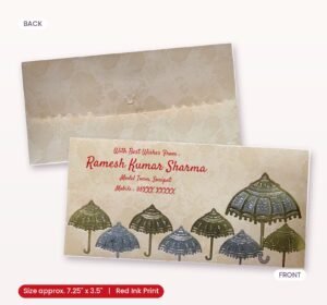 Grey Colour Designer Shagun Wedding Envelope
