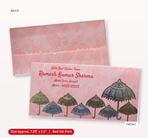 Pink Colour Designer Shagun Wedding Envelope