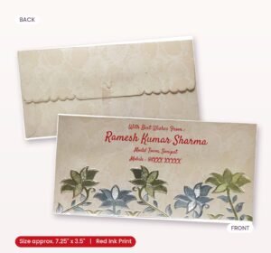 Grey Colour Designer Shagun Wedding Envelope