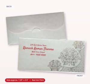 Cream Colour Designer Shagun Wedding Envelope