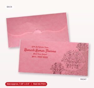 Pink Colour Designer Shagun Wedding Envelope