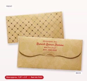 Brown Colour Designer Shagun Wedding Envelope
