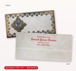 Pink Colour Fancy Wedding Shagun Gift Money Envelopes/ Lifafa with coin | Online Customized with Name printed
