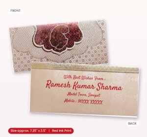 Grey Colour Designer Shagun Wedding Envelope