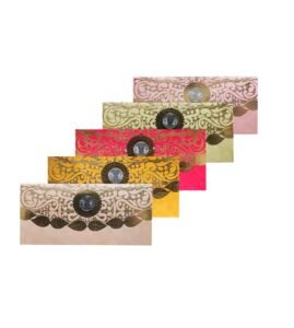 Multicolor Fancy Wedding Shagun Gift Money Envelopes/ Lifafa with coin | Online Customized with Name printed