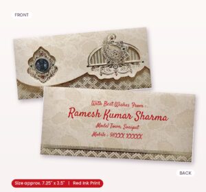 Grey Colour Fancy Wedding Shagun Gift Money Envelopes/ Lifafa with coin | Online Customized with Name printed