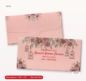Premium Finish Designer Shagun Wedding Envelope