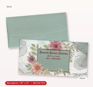 Premium Finish Designer Shagun Wedding Envelope