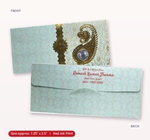 Beautifully Designed, Perfectly Crafted Shagun Envelopes green colour