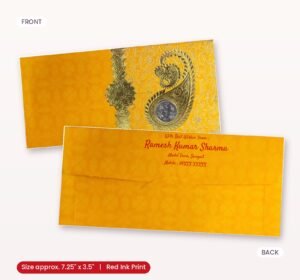 Beautifully Designed, Perfectly Crafted Shagun Envelopes yellow colour
