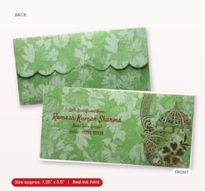 Elegant Green Shagun Envelopes – A Symbol of Tradition & Luxury