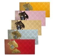 Elegant Multi-Color Wedding Shagun Envelopes with Coin Holder.