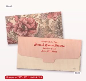 Luxury Peony Flower Print Shagun/Gift Envelopes