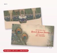 Regal Peacock Feather Wedding Shagun Envelopes
