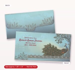 Moonlit Peacock Theme Designer Cash Pouch Shagan Envelopes ...